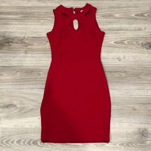 Sold Charlotte Russe Red Keyhole Bodycon Dress